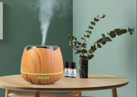máquina multifuncional del aromatherapy del aceite esencial de la lámpara de la atmósfera del grano 400ml del aromatherapy del humectador de madera de la máquina