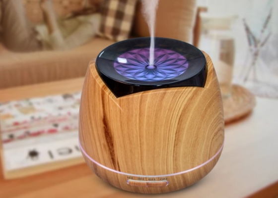 manga del humectador del aromatherapy del grano de madera de la imitación de Ministerio del Interior 400ml que contiene el humectador del hogar de la oficina